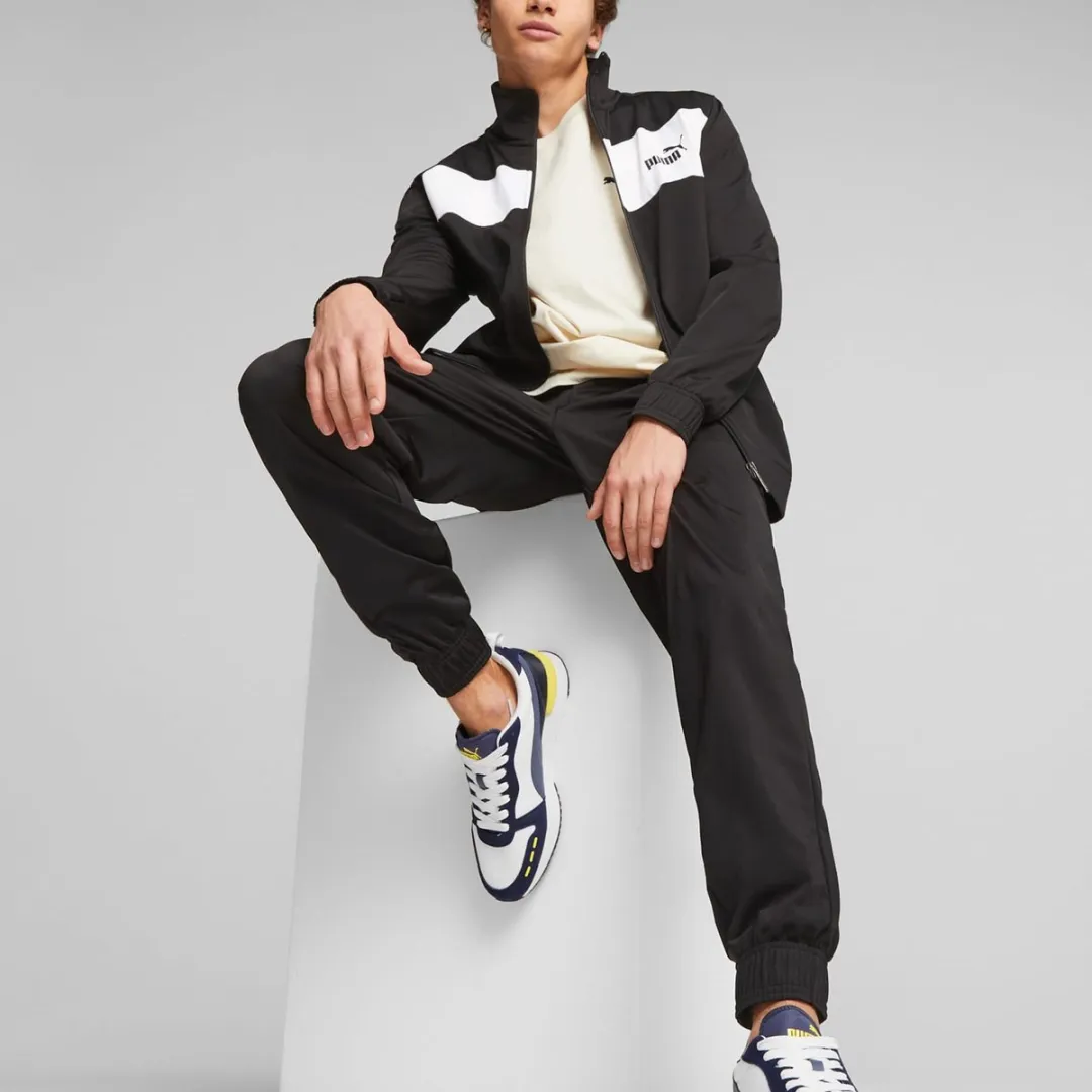 PUMA Poly Suit Heren Trainingspak S - Zwart
