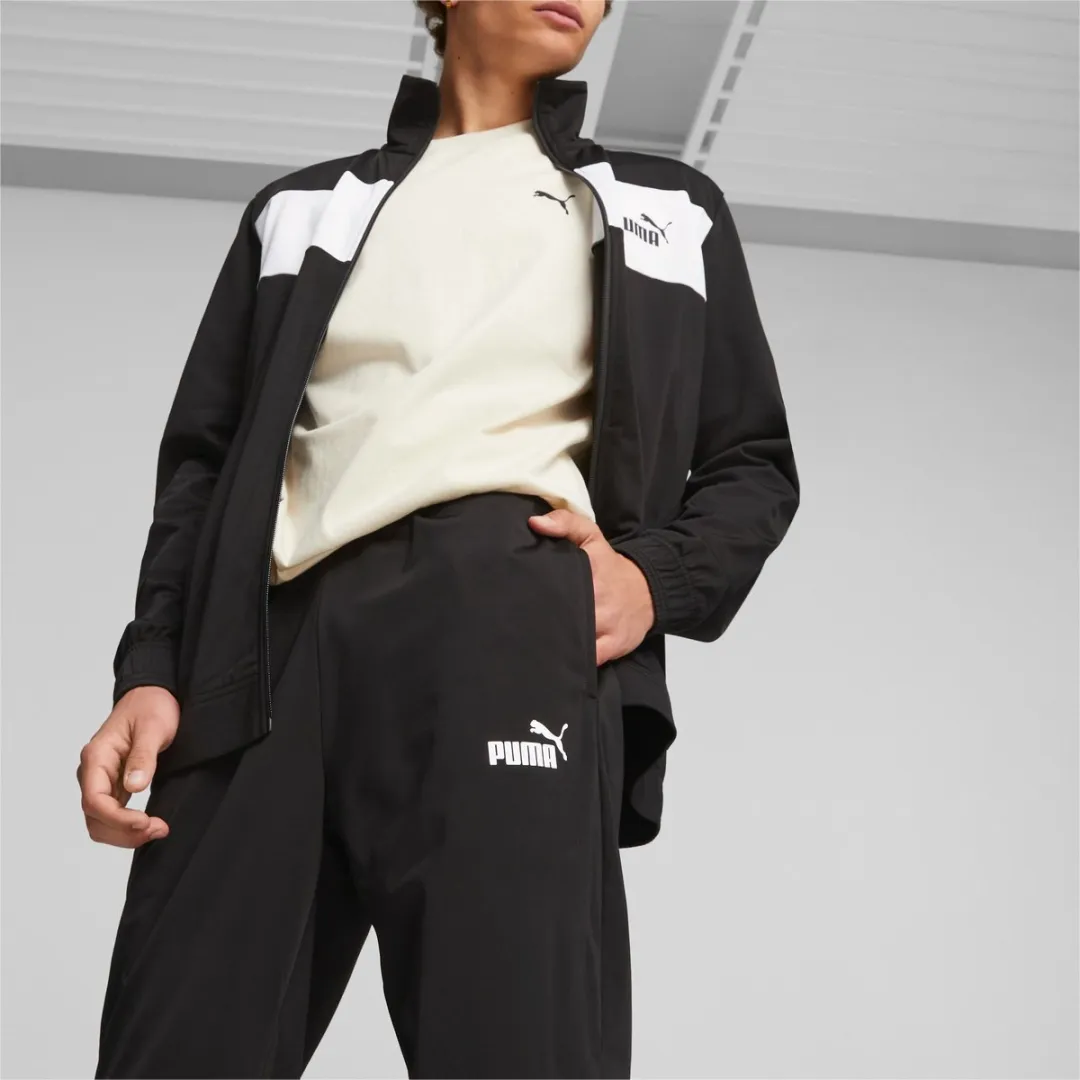 PUMA Poly Suit Heren Trainingspak S - Zwart