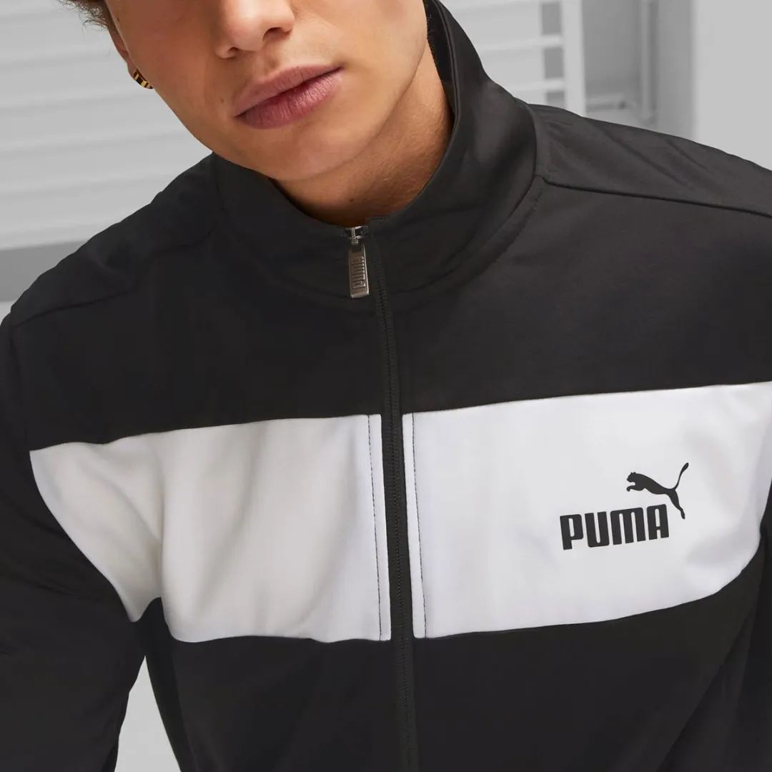 PUMA Poly Suit Heren Trainingspak S - Zwart