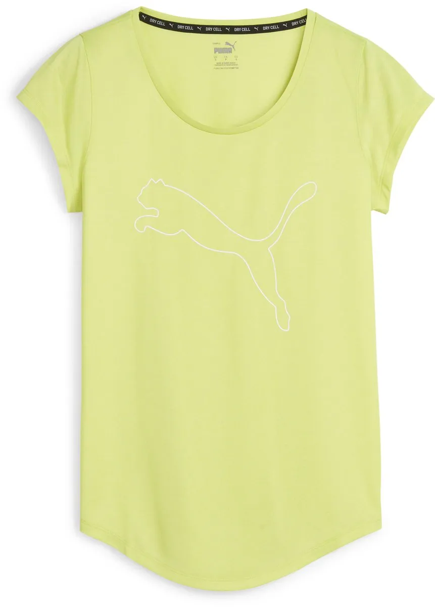 PUMA Performance Heather Cat Tee W Dames Sportshirt