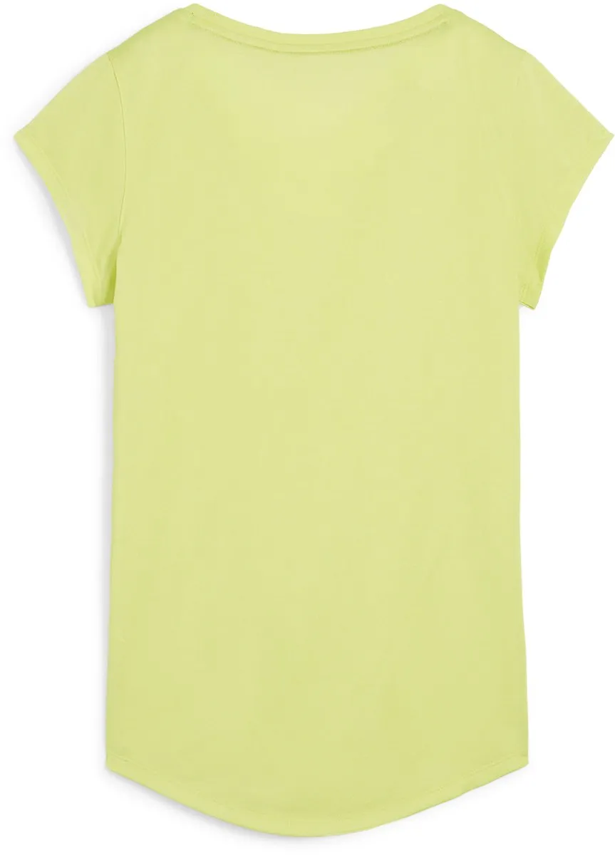 PUMA Performance Heather Cat Tee W Dames Sportshirt - Lime Pow