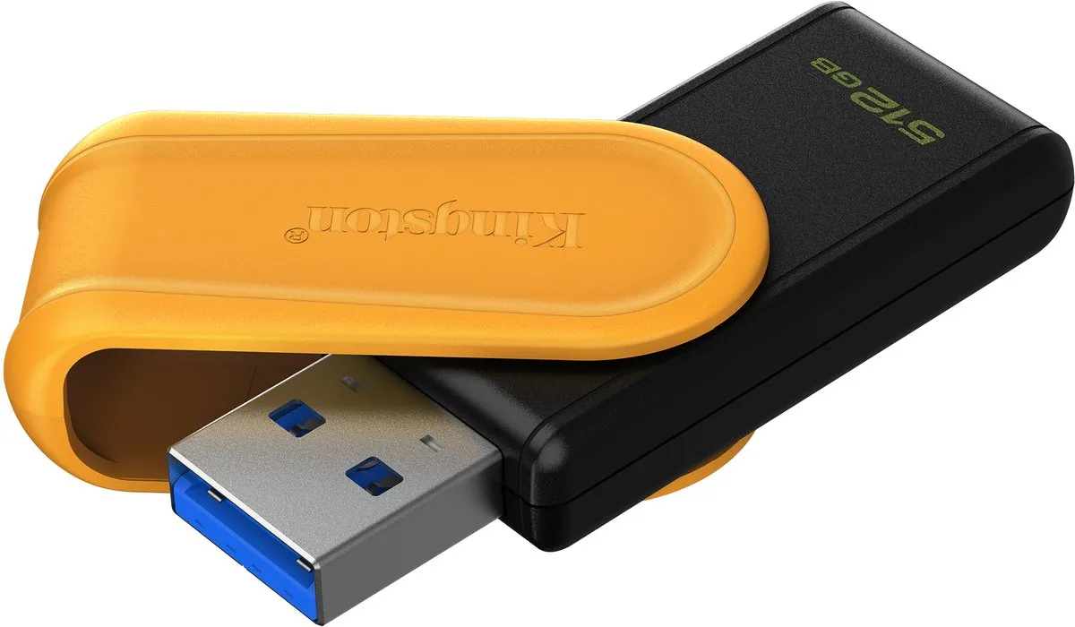 Kingston DataTraveler Exodia S DTXS/512GB - 512GB USB 3.2 - Zwart/Geel