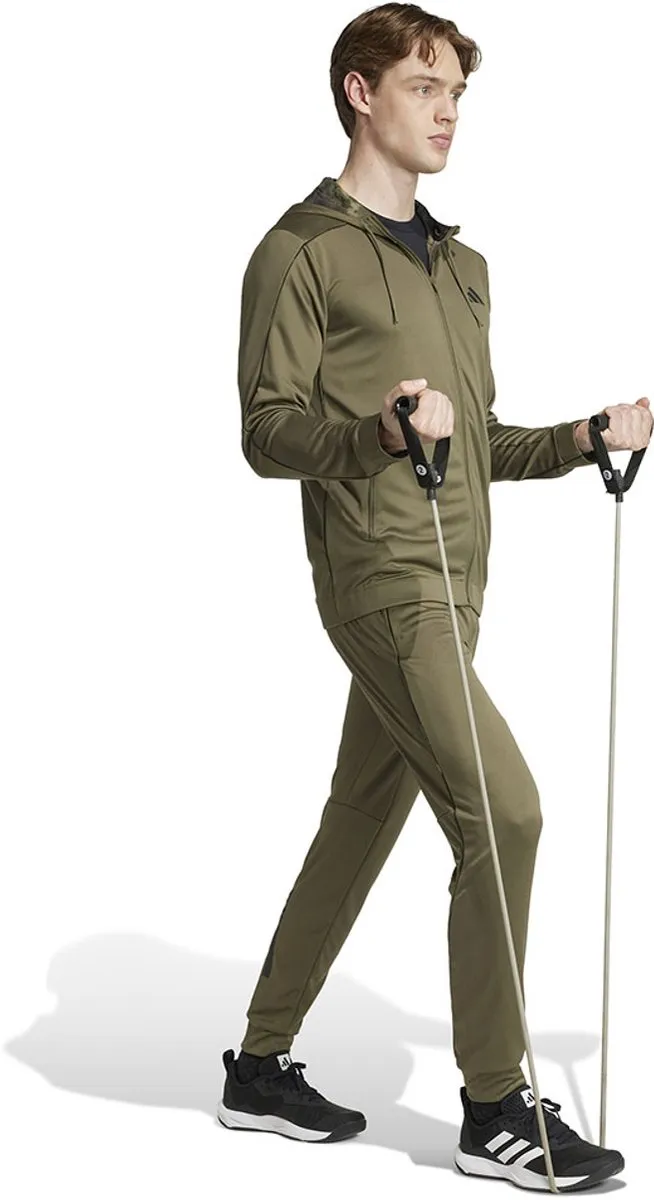 Adidas Train Essentials Seasonals Sweatshirt - S - Olive Strata
