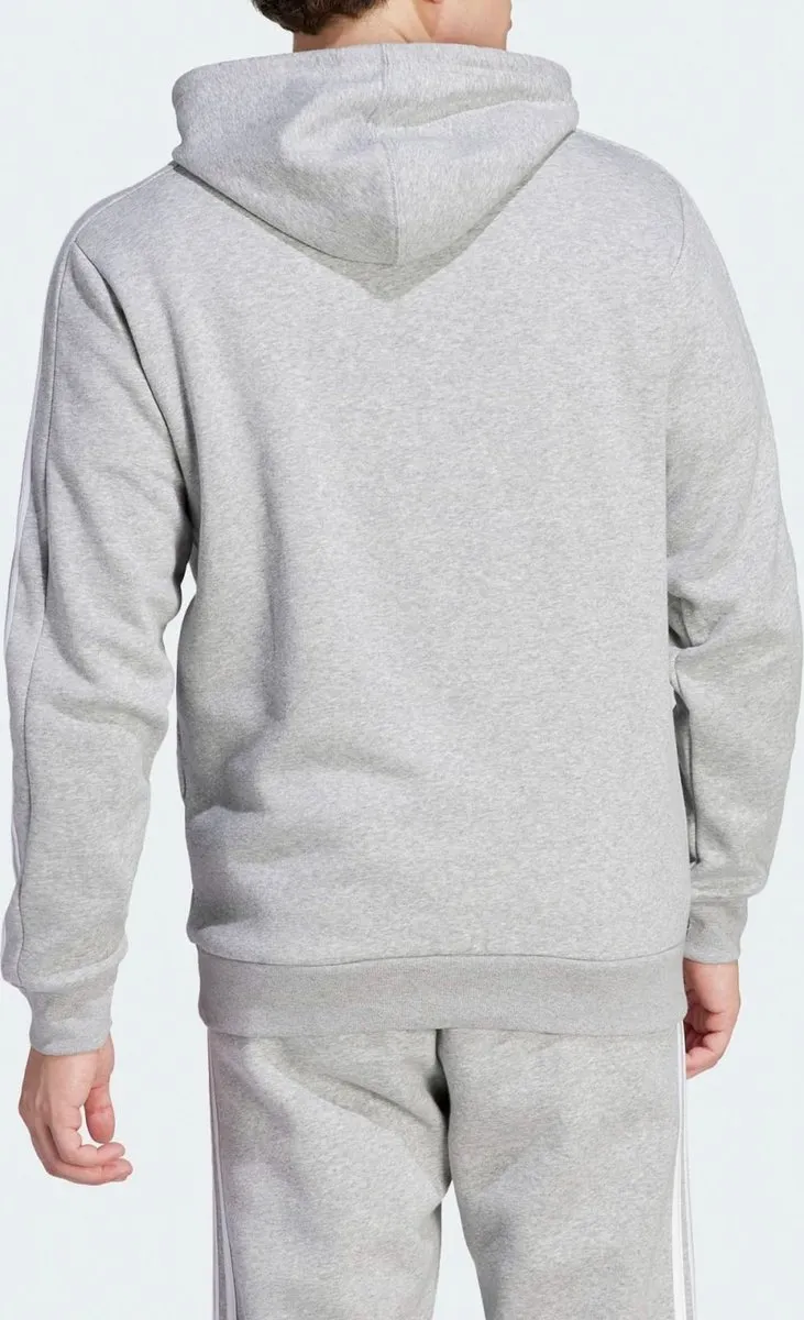 adidas Sportswear Essentials Fleece 3-Stripes Hoodie Grijs - XL