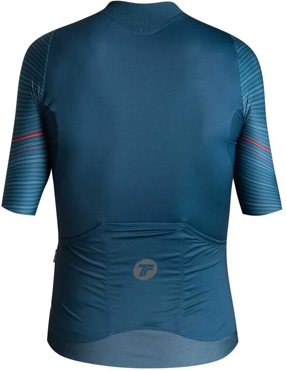 Tactic Signature Korte Mouwen Fietsshirt - Blauw XS