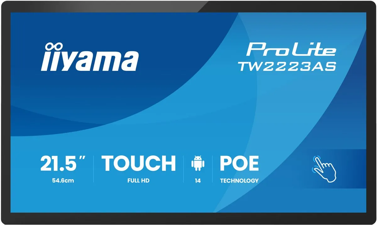 iiyama TW2223AS-B3P Interactief Touchscreen 54,6cm - Full HD - Zwart