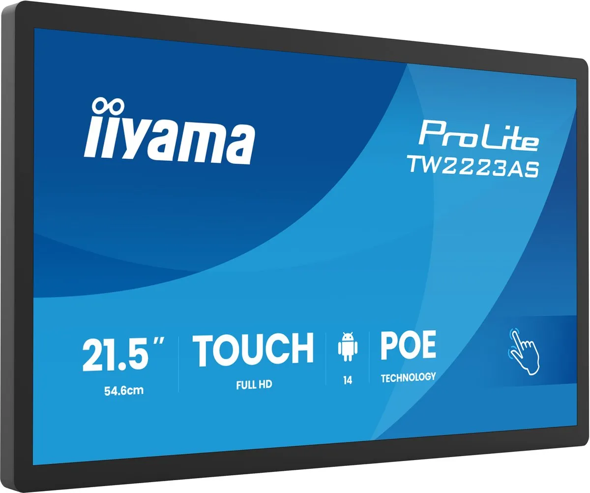 iiyama TW2223AS-B3P Interactief Touchscreen 54,6cm - Full HD - Zwart - afbeelding 6 van 6