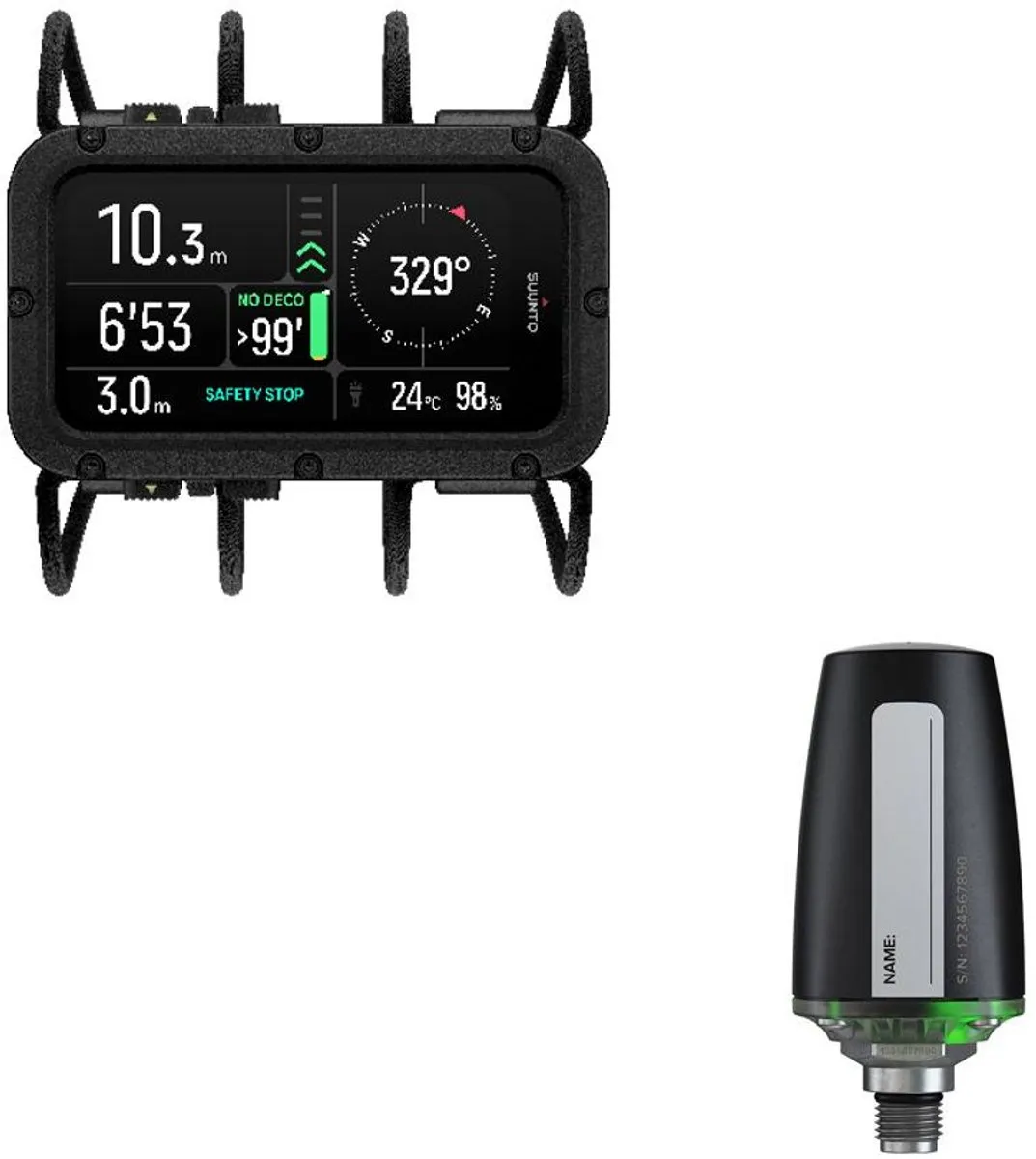 Suunto Nautic Tank Pod & Bungee Strap