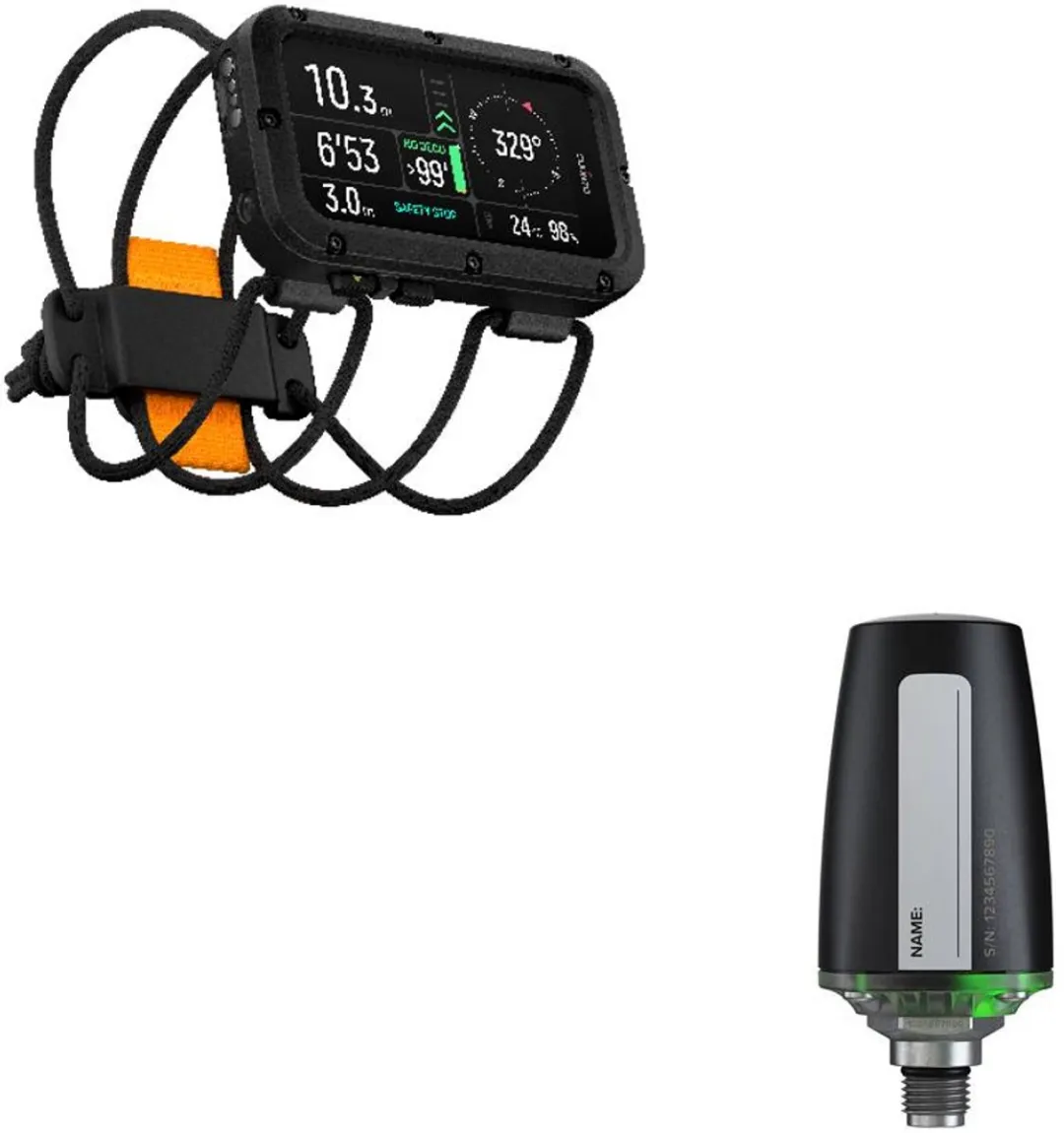 Suunto Nautic Tank Pod & Bungee Strap - Zwart