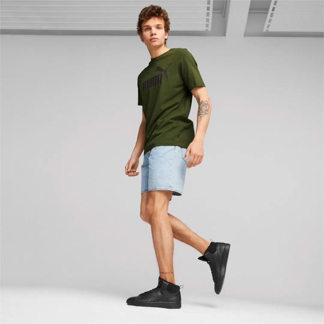 PUMA ESS Logo Tee Heren T-shirt - Groen - S