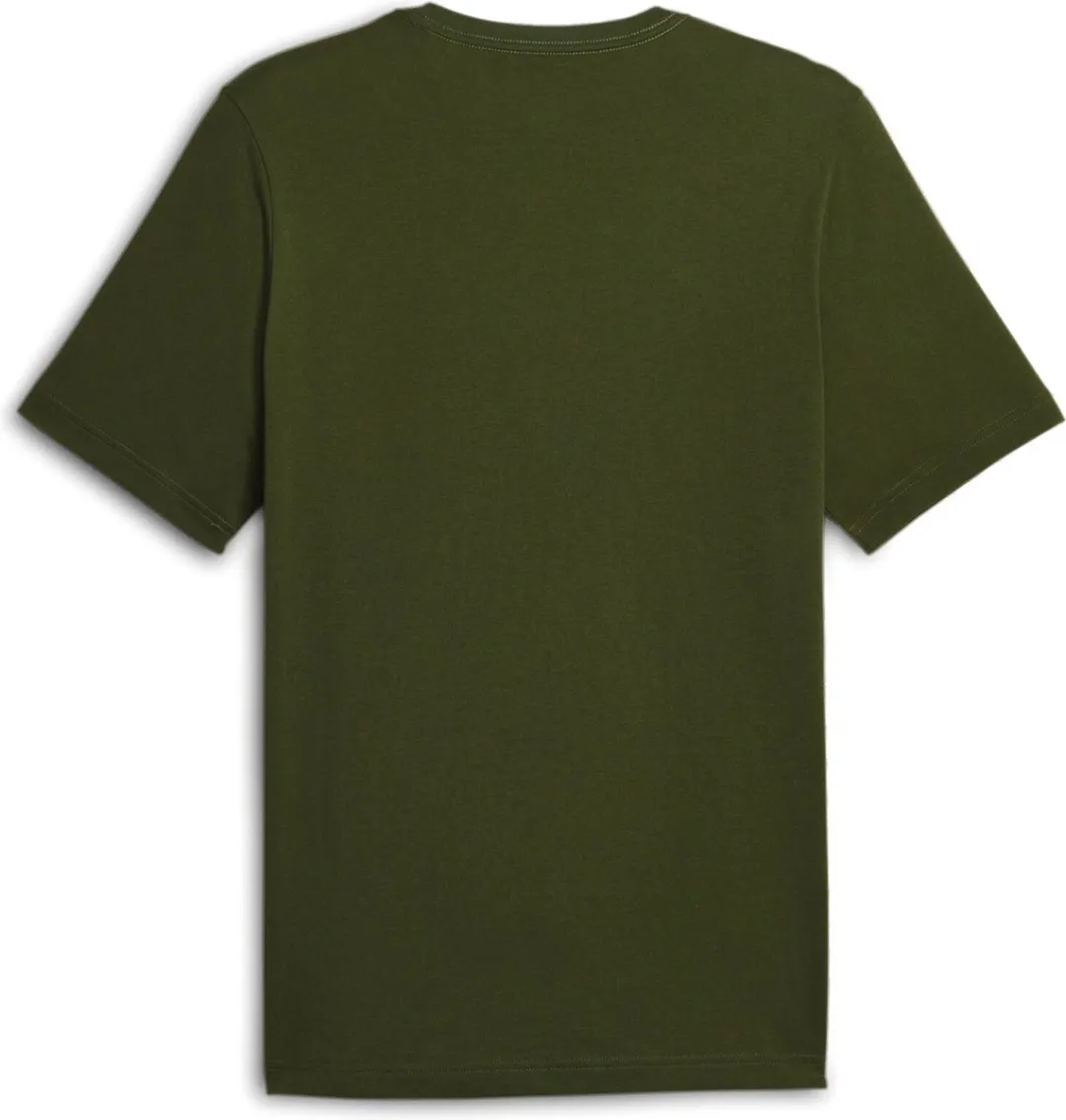 PUMA ESS Logo Tee Heren T-shirt - Groen - S