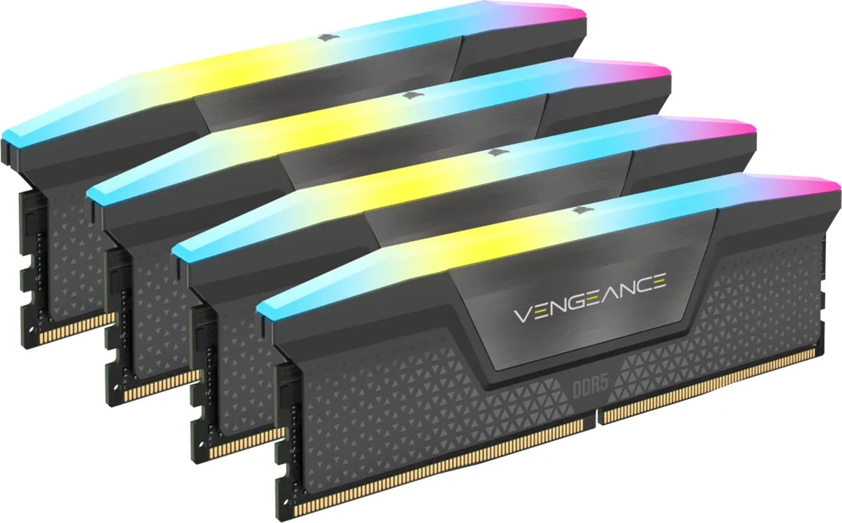 Corsair Vengeance RGB DDR5 Geheugen 64GB 4x16GB 6000MHz CMH64GX5M4B6000C36