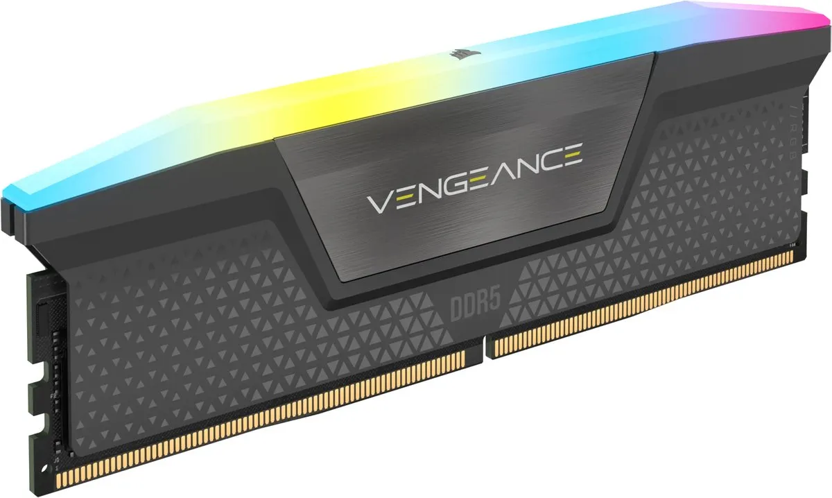 Corsair Vengeance RGB DDR5 Geheugen 64GB 4x16GB 6000MHz CMH64GX5M4B6000C36 - Zwart