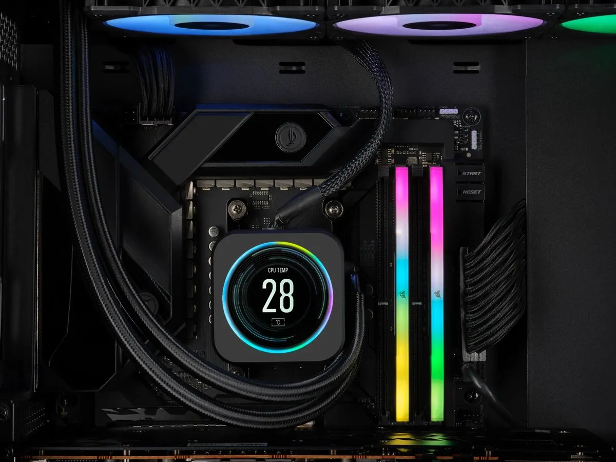 Corsair Vengeance RGB DDR5 Geheugen 64GB 4x16GB 6000MHz CMH64GX5M4B6000C36 - Zwart