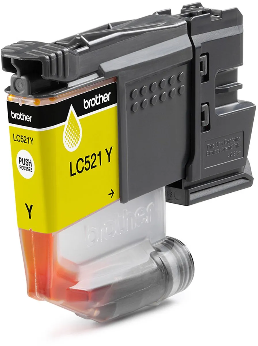 Brother LC521Y Inktcartridge Geel - 500 pagina's