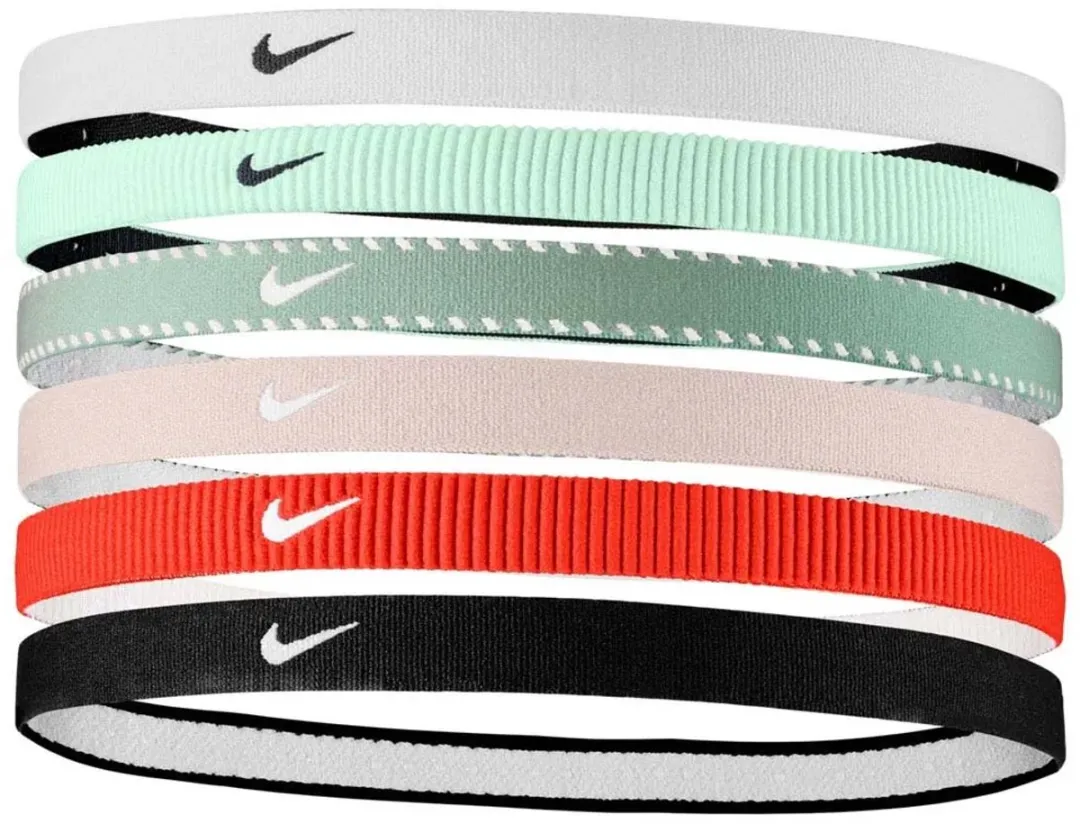 Nike Flex Classic Hoofdbanden - 6 Stuks - Turquoise Multicolor