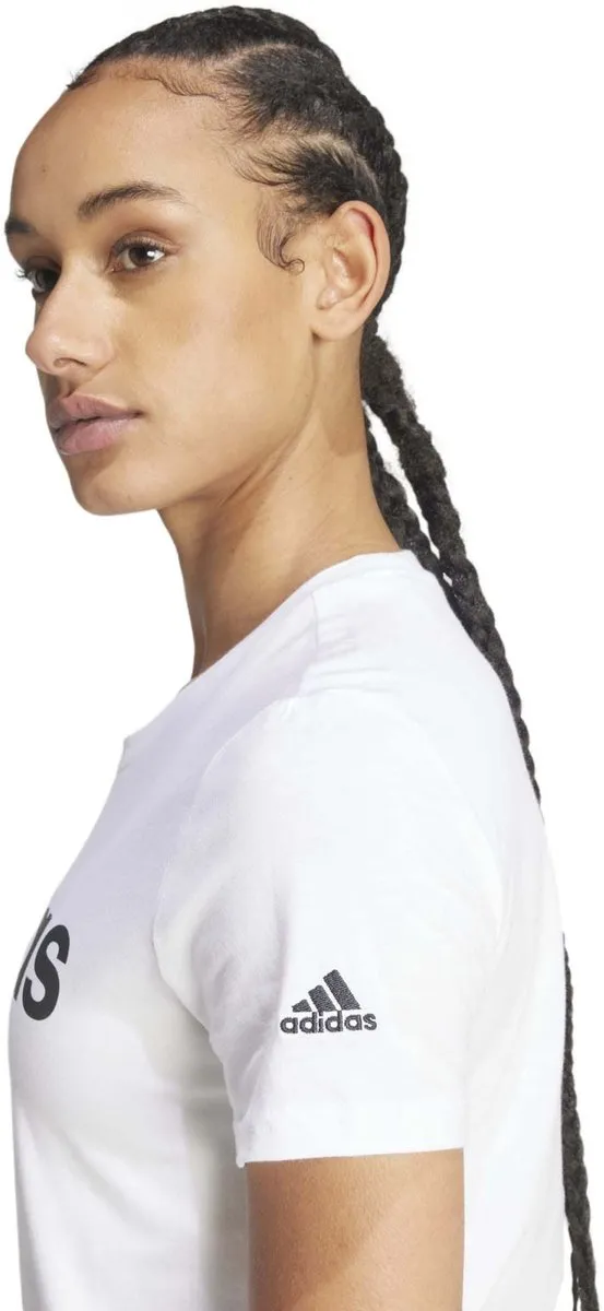 adidas Essentials Slim Logo T-shirt GL0768 - Wit - L
