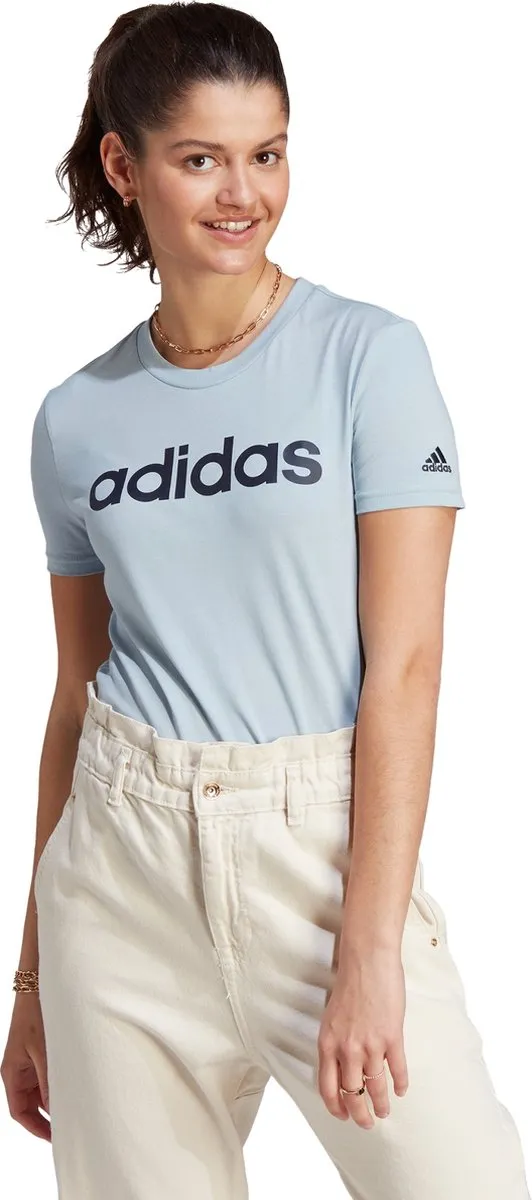 adidas Essentials Slim Logo T-shirt Dames