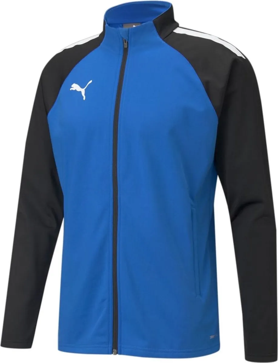 PUMA TeamLIGA Sportjas Unisex 128 - Zwart/Wit