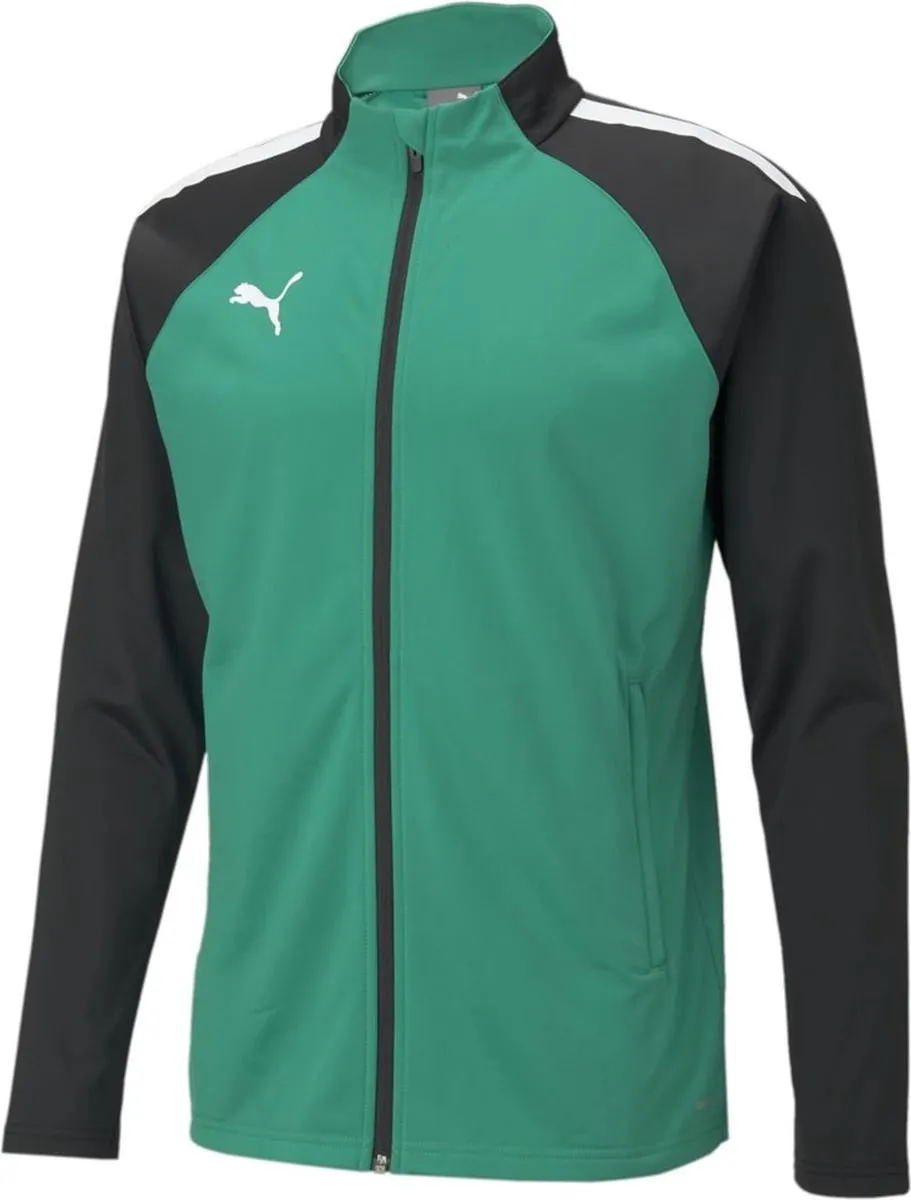 PUMA TeamLIGA Sportjas Unisex 128 - Zwart/Wit