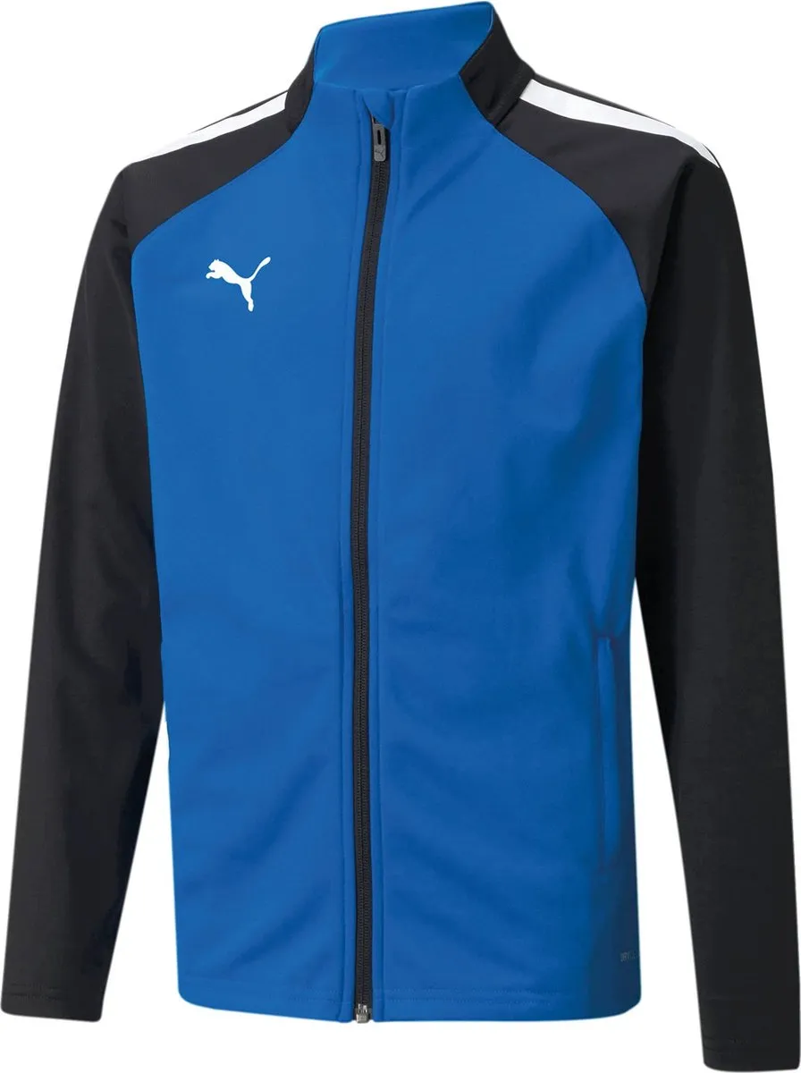 PUMA TeamLIGA Sportjas Unisex 128 - Zwart/Wit