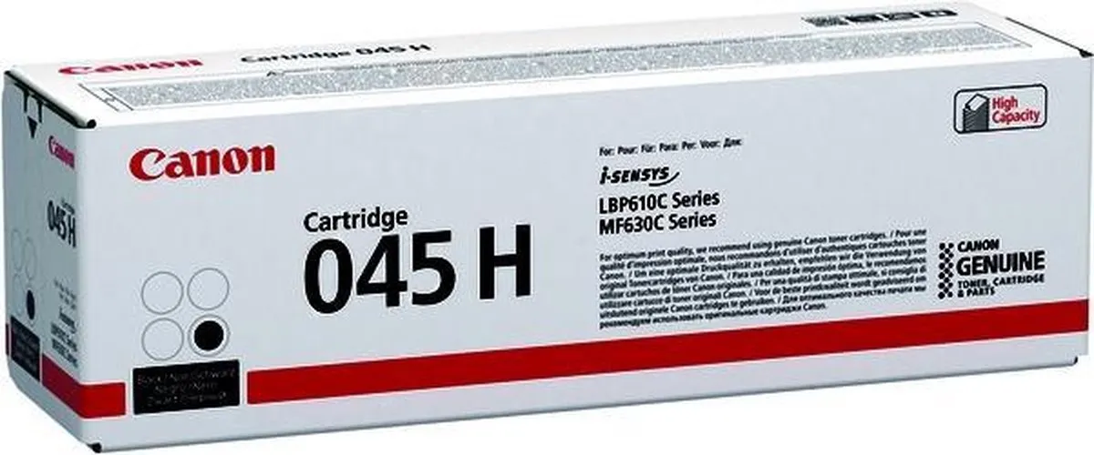 Canon 045 H Tonercartridge Zwart - 2800 Pagina's