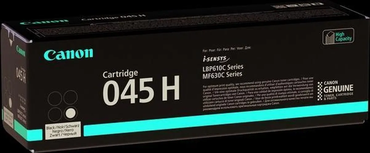Canon 045 H Tonercartridge Zwart - 2800 Pagina's