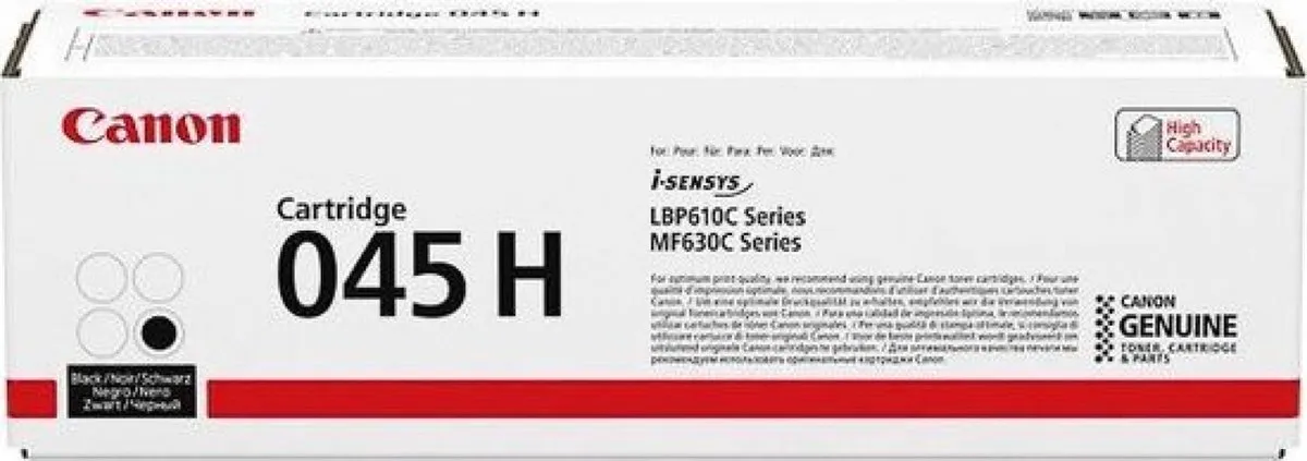 Canon 045 H Tonercartridge Zwart - 2800 Pagina's