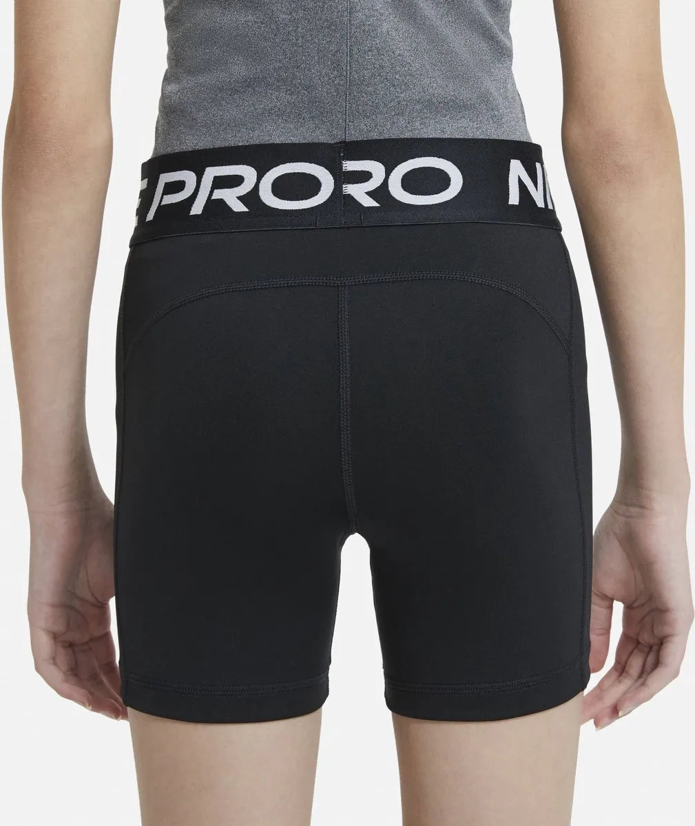 Nike Pro Short Junior DA1033-010 - Maat 116 - Zwart/Wit
