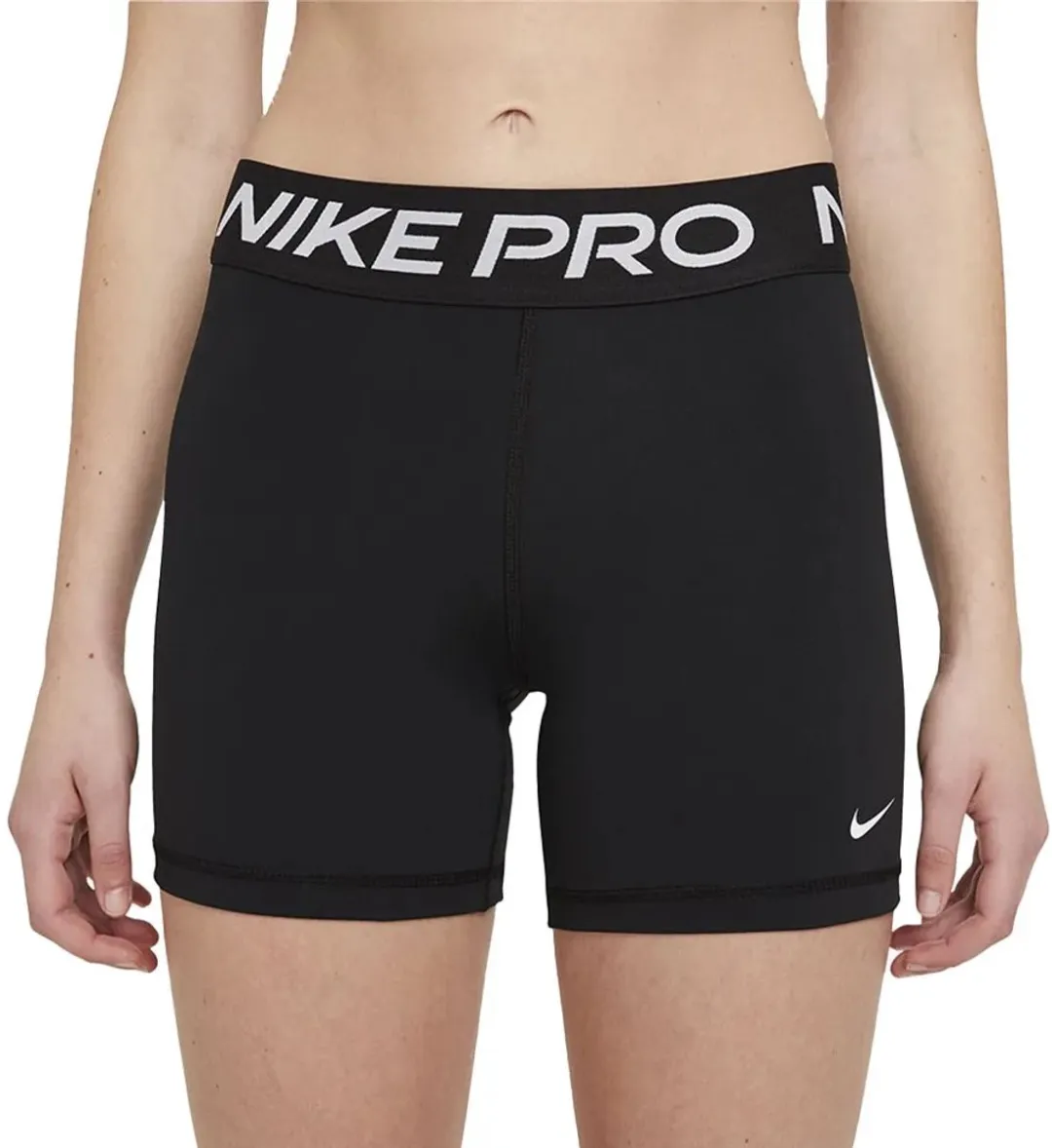 Nike Pro 365 5In Sportbroek Dames - XS - Zwart/Wit