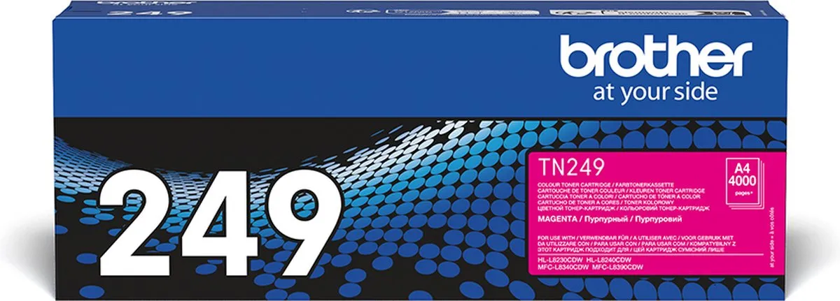 Brother TN249M Toner - Magenta - 4.000 Pagina's