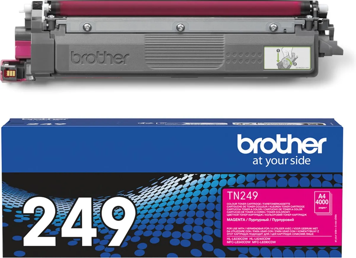 Brother TN249M Toner - Magenta - 4.000 Pagina's