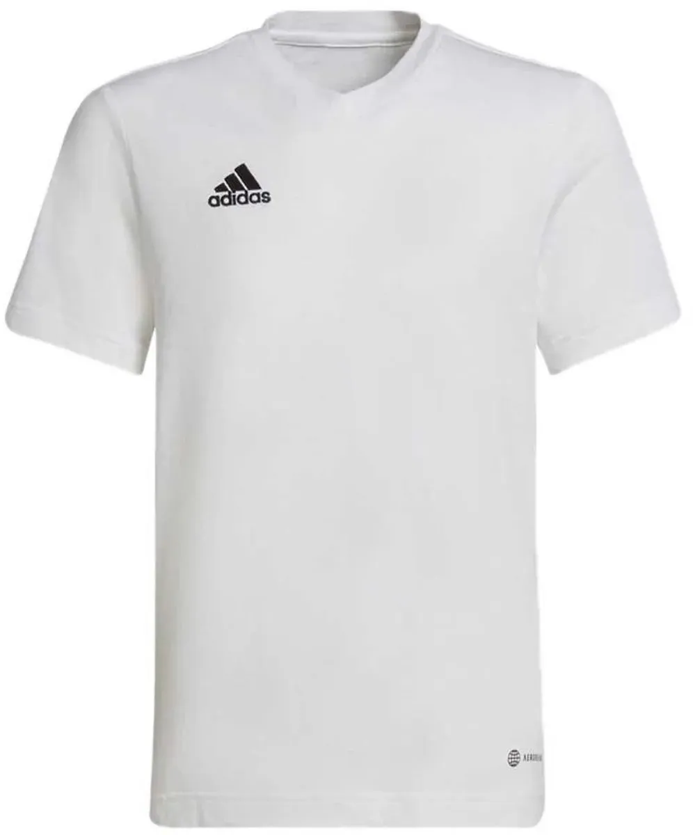 Adidas Entrada 22 T-Shirt Kinderen 128 - Wit