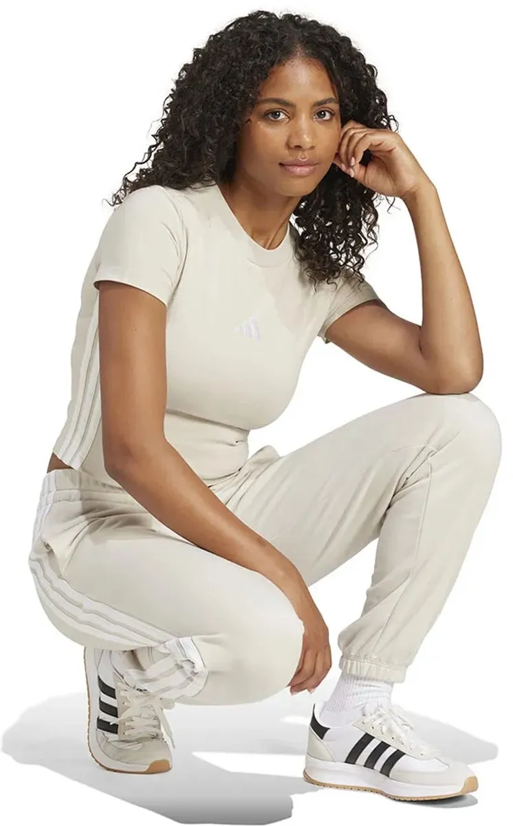 adidas Essentials 3 Stripes French Terry Joggers M - Wit