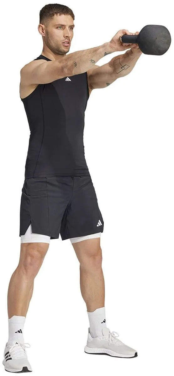 adidas Performance TECHFIT Mouwloos Shirt JE6694 - Heren - M - Zwart