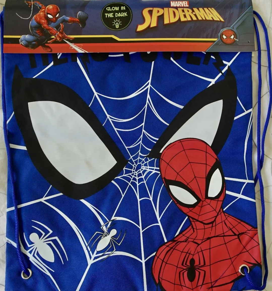 Spider-Man Glow-in-the-Dark Sporttas - Blauw-SpiderMan