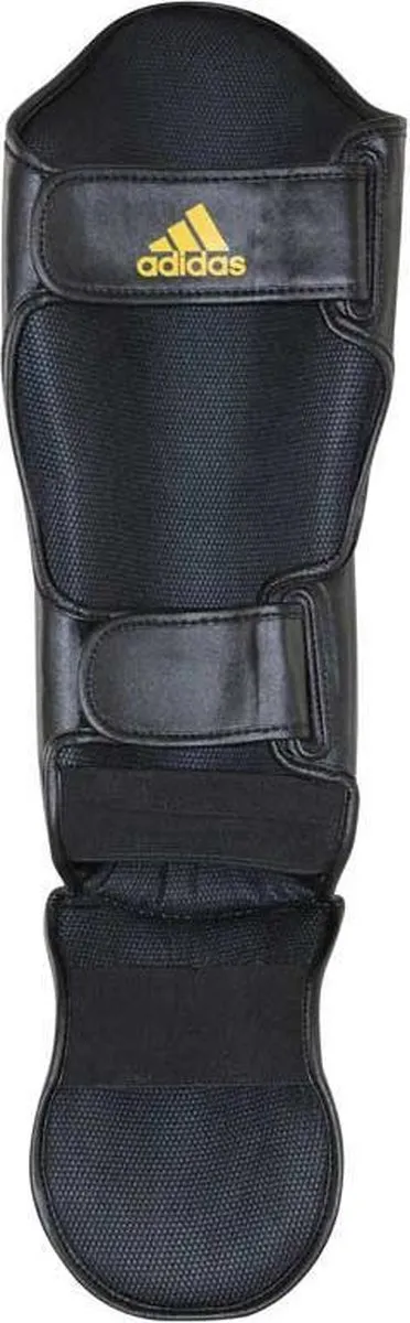 Adidas Hybrid Super Pro Scheenbeschermers - Zwart/Geel S