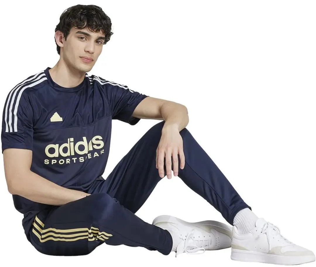 Adidas Tiro Wordmark Trainingsbroek IC6777 - L - Legend Ink/Almost Yellow