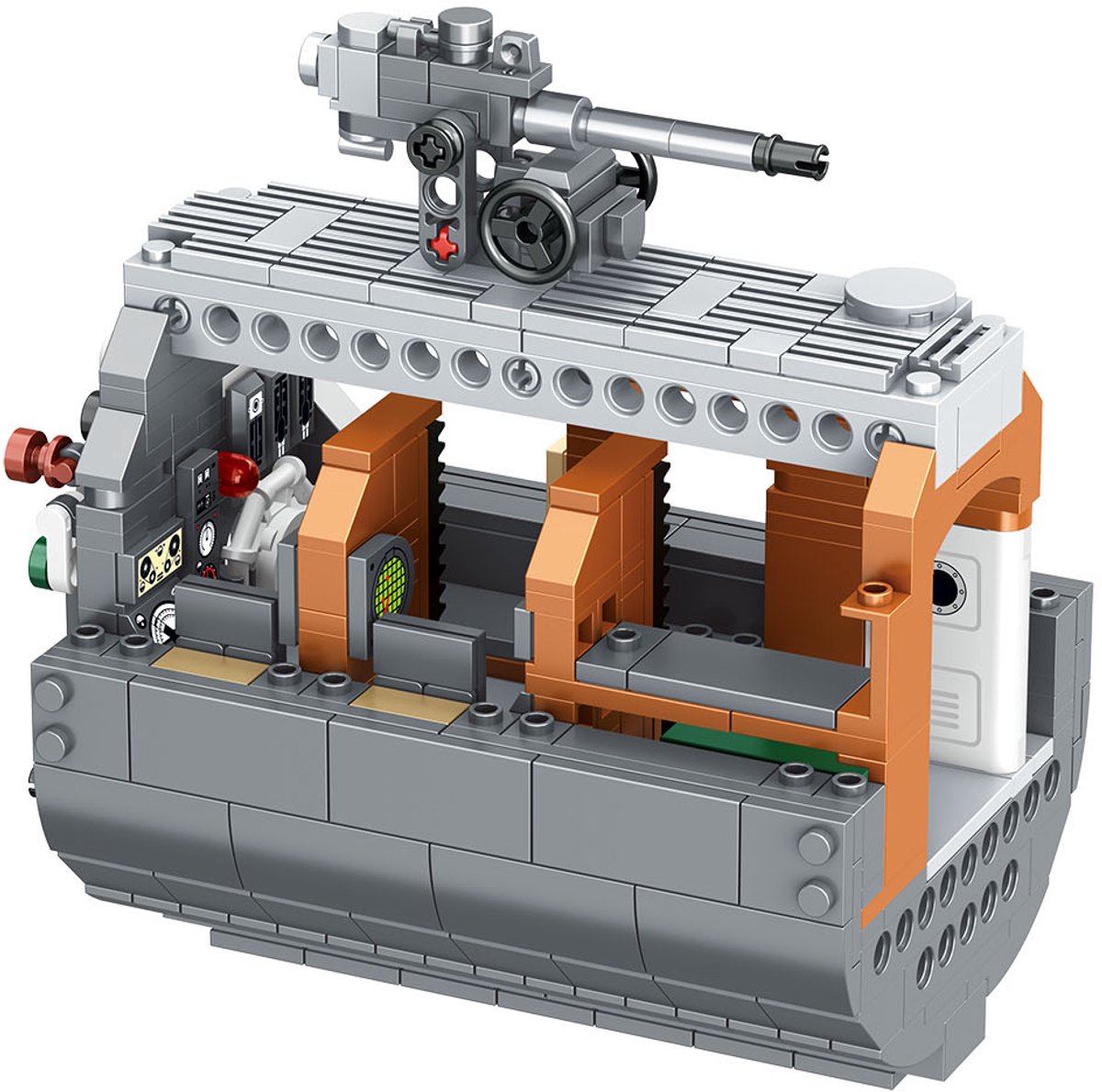 Revell Constructiespeelgoed - 00960 Brick System - Onderzeeër -Das Boot- met Volledig Interieur en Filmposter - Onderzeeboot Bouwstenen set - 1:56