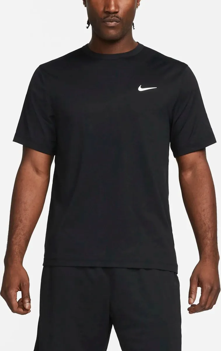 Nike UV Miler Sportshirt DV9839-010 - Maat S