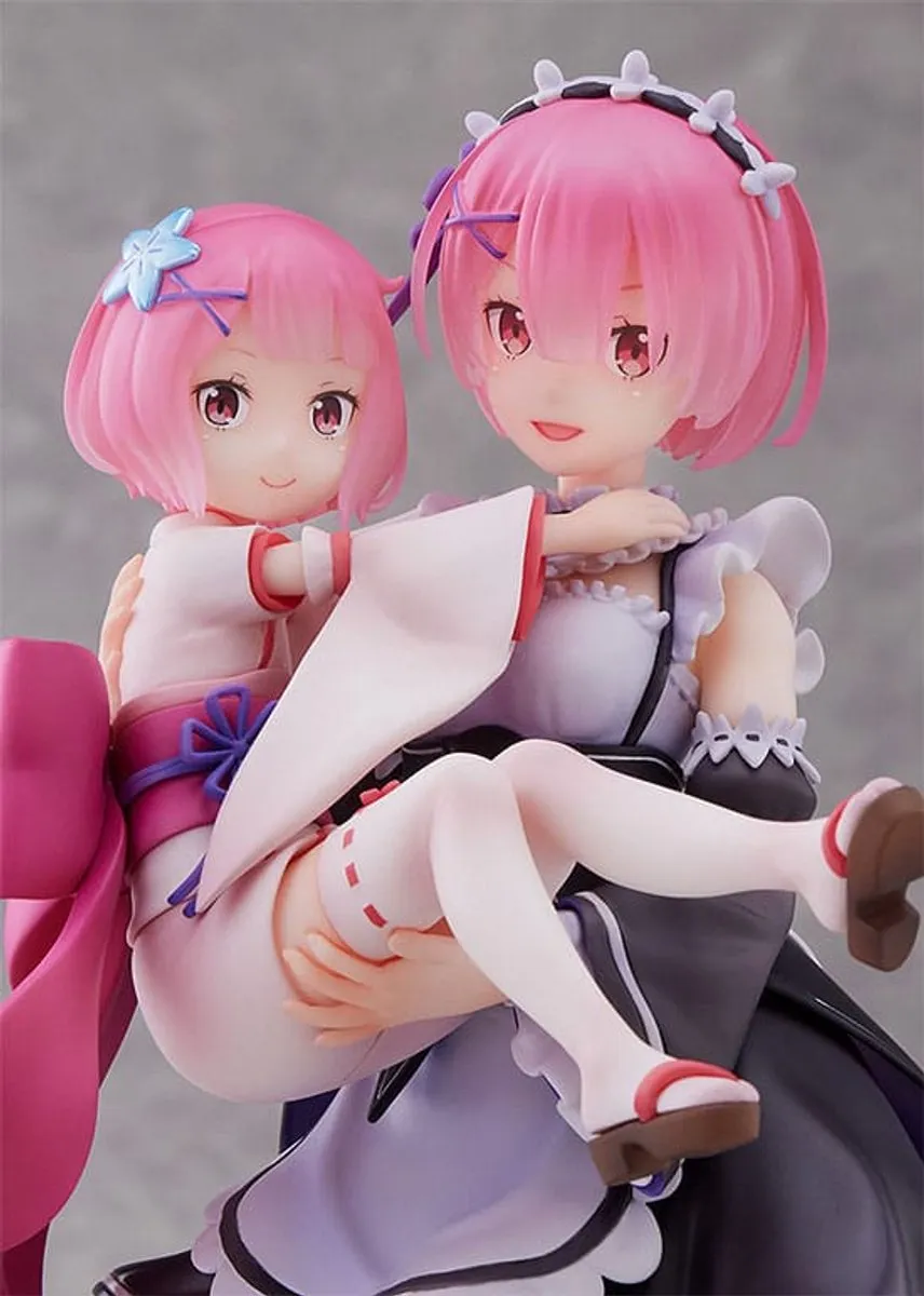 Sega Re:Zero Ram & Childhood Ram 1/7 PVC Statue - 23cm Multicolor - afbeelding 4 van 6