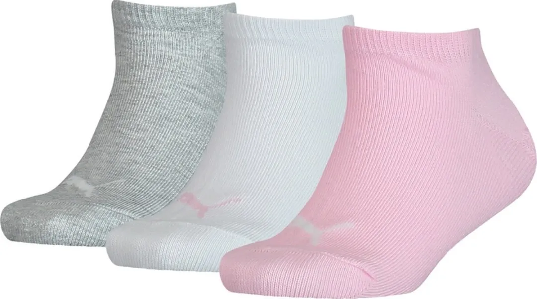 PUMA Kids Invisible 3P Sokken - 3 Stuks - Maat 31-34 Roze