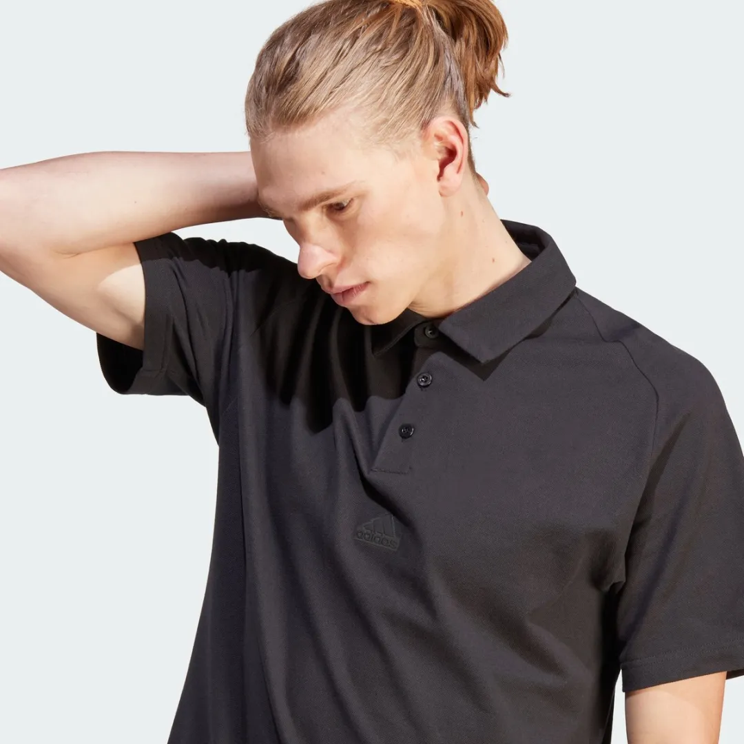 adidas Z.N.E. Premium Poloshirt IA3124 - Heren M - Zwart
