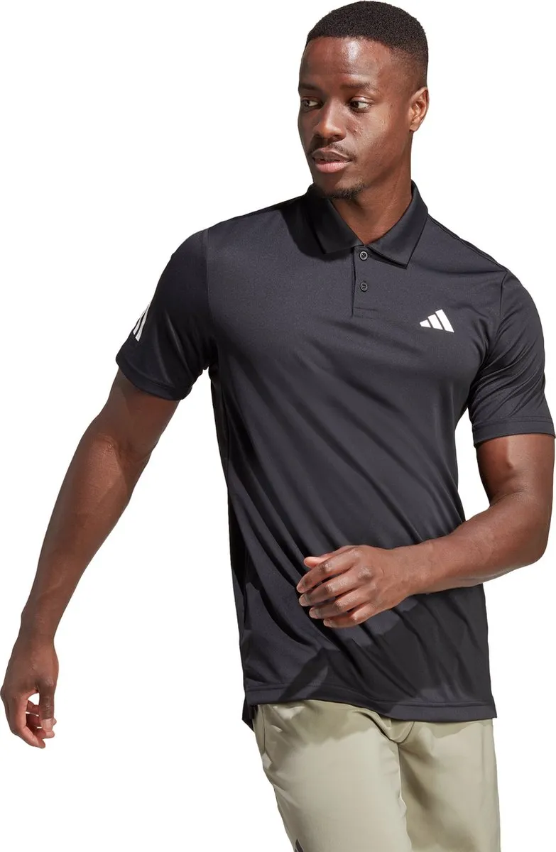 adidas Performance Club 3-Stripes Tennis Poloshirt S - Zwart
