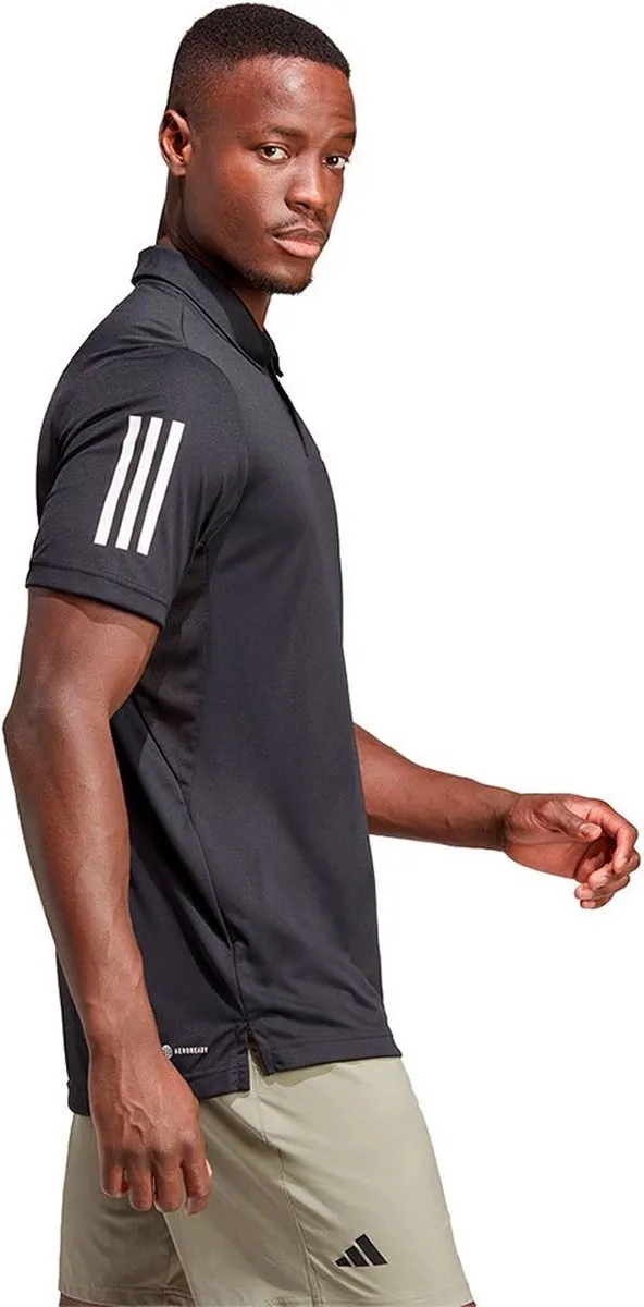 adidas Performance Club 3-Stripes Tennis Poloshirt S - Zwart - afbeelding 6 van 6