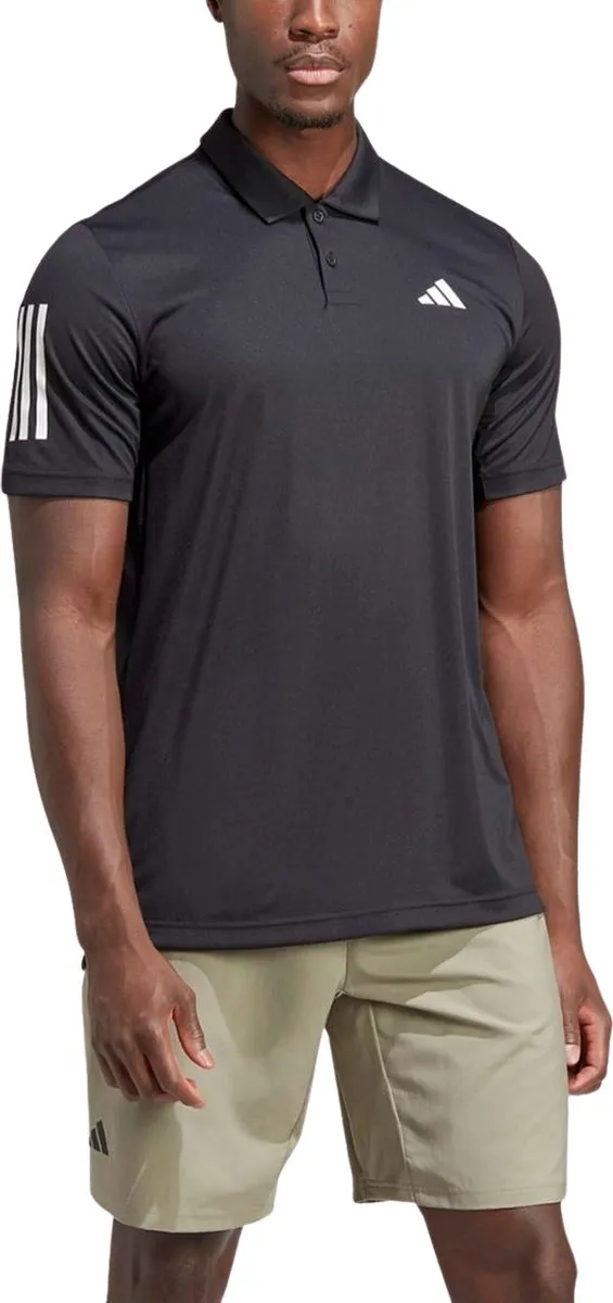 adidas Performance Club 3-Stripes Tennis Poloshirt S - Zwart