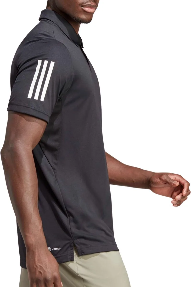 adidas Performance Club 3-Stripes Tennis Poloshirt S - Zwart