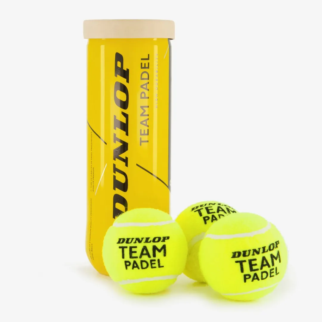 Dunlop Team Padelballen 3 Stuks - Geel - afbeelding 6 van 6