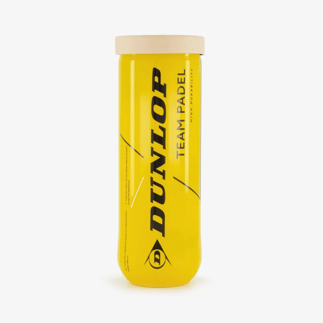 Dunlop Team Padelballen 3 Stuks - Geel