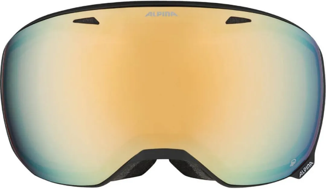 Alpina Big Horn QHM Skibril - Zwart - Multi Effect Lens